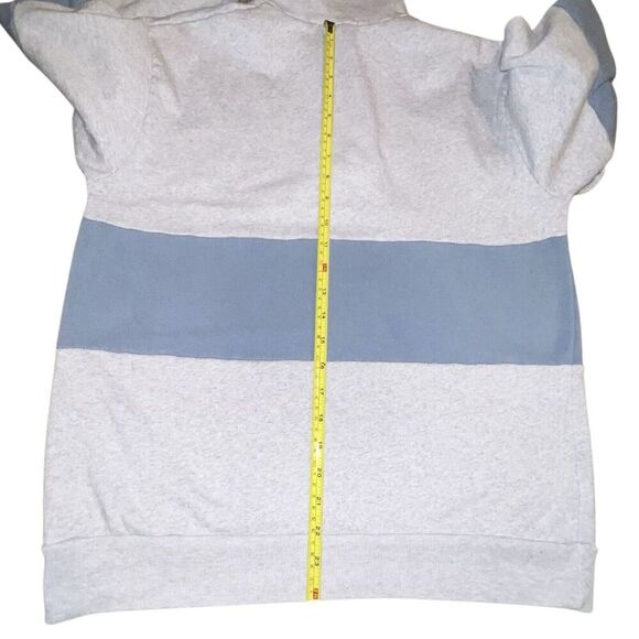 BRANDY MELVILLE Newport 1/4 Zip Sweatshirt Isabella Blue Grey MED - Picture 9 of 10